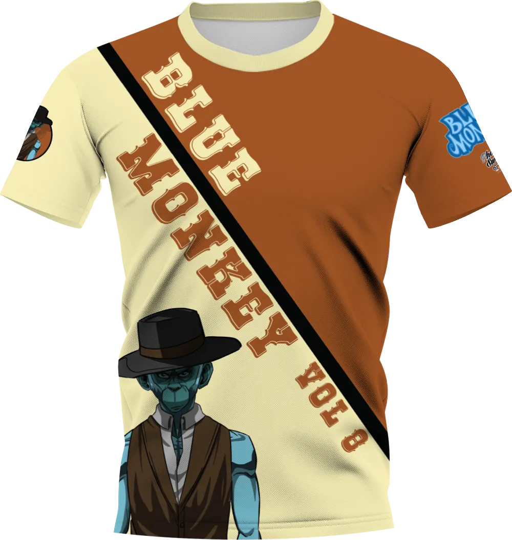 Blue Monkey Old West V8 Yellow/Orange Jersey