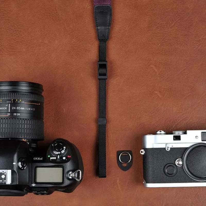 Canon Stripe Handmade Leather Camera Strap - 8270
