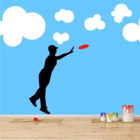 Catching Frisbee Decal