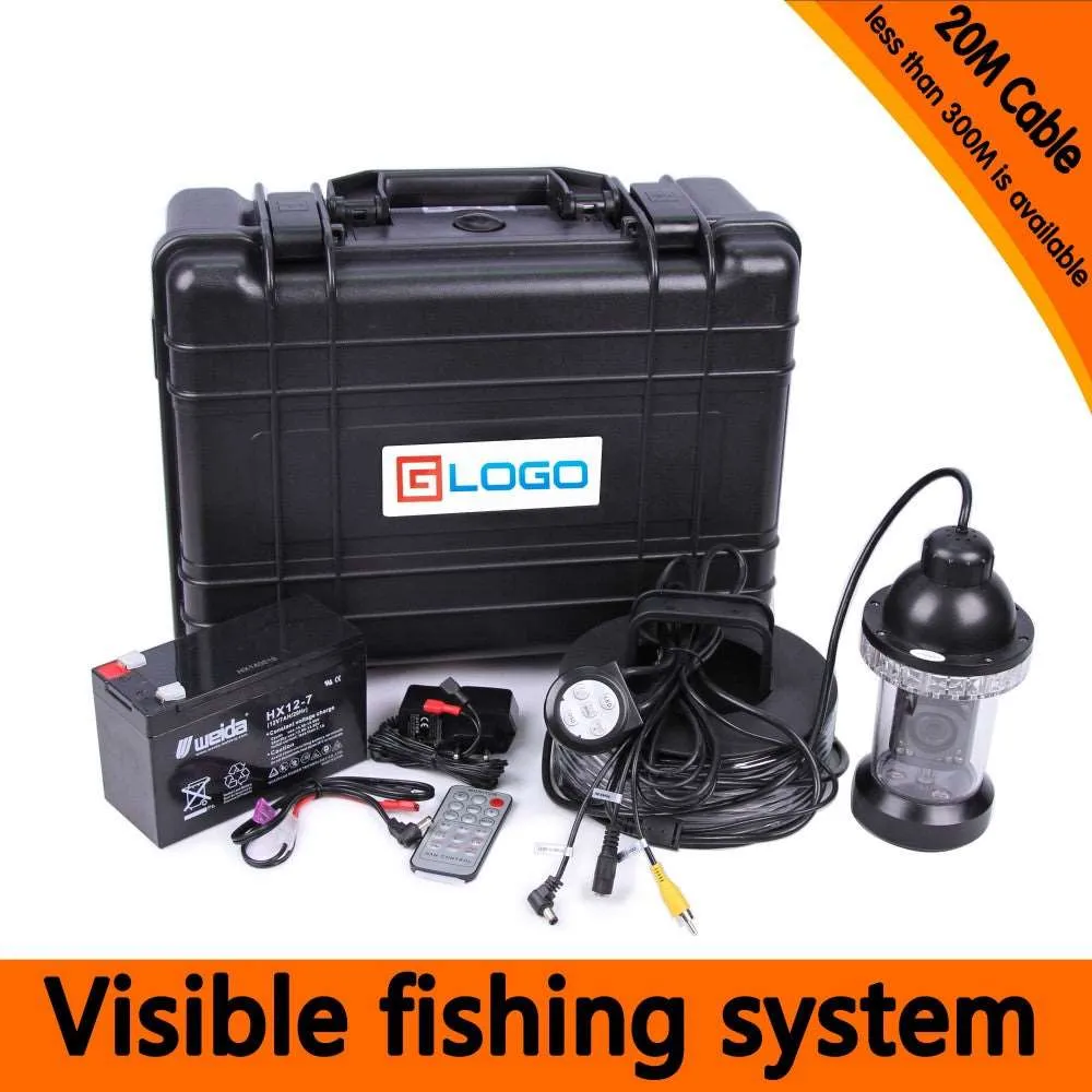 CR110-7B Underwater Fishing Camera Kit with 360 Panning Rotative Camera & 7Inch TFT LCD Monitor & Hard Plastics Case