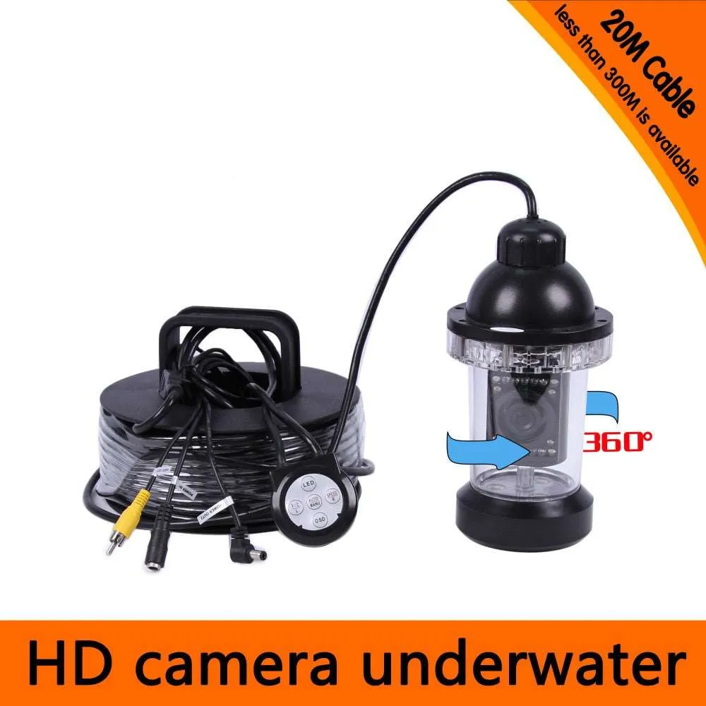 CR110-7B Underwater Fishing Camera Kit with 360 Panning Rotative Camera & 7Inch TFT LCD Monitor & Hard Plastics Case