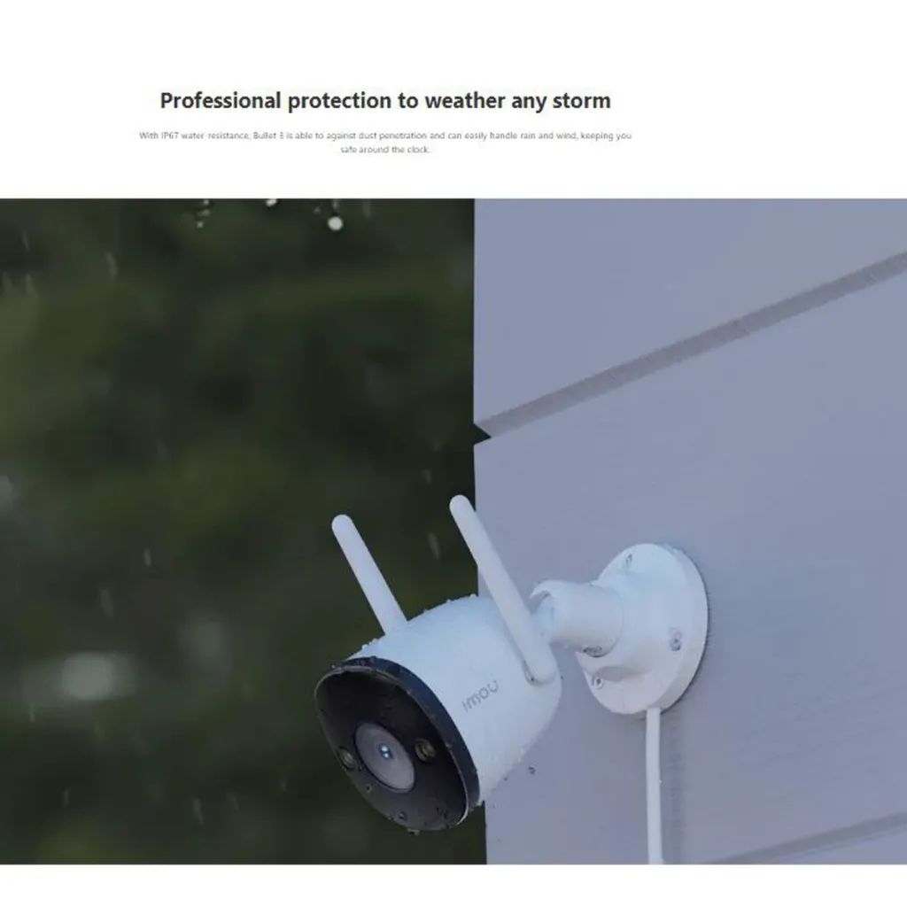 Dahua Imou Bullet 3 3MP & 5MP IP Security Outdoor Camera Color Night Vision 2 Way Audio Wifi 8x Digital Zoom H.265