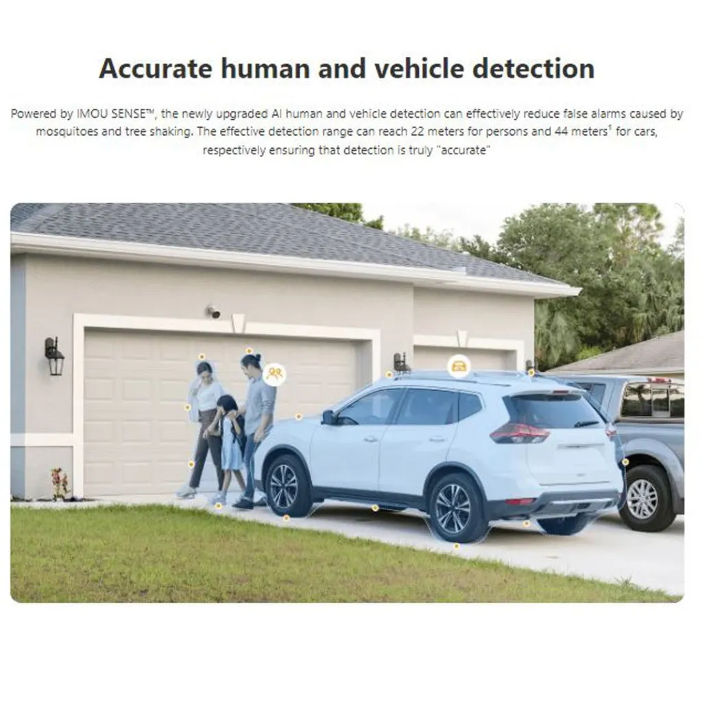 Dahua Imou Bullet 3 3MP & 5MP IP Security Outdoor Camera Color Night Vision 2 Way Audio Wifi 8x Digital Zoom H.265