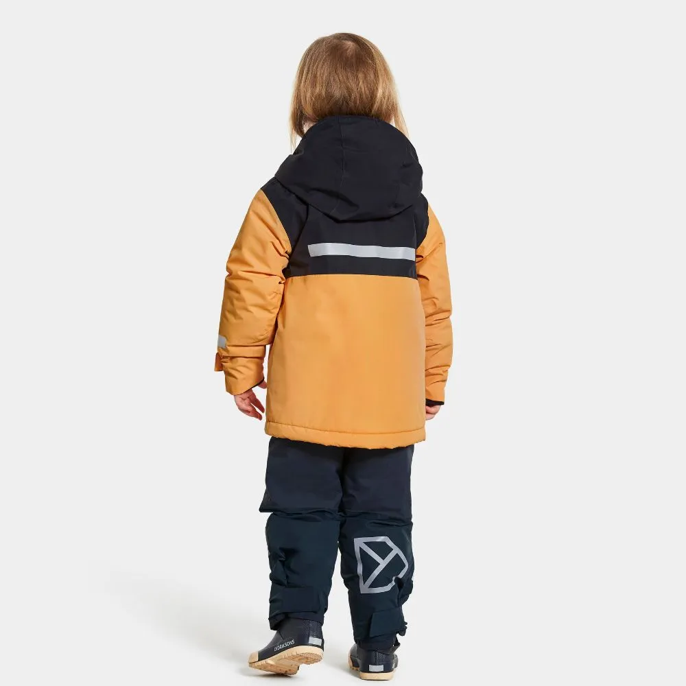 Didriksons Skare Kids Ski Jacket & Pants Set - Fire Yellow