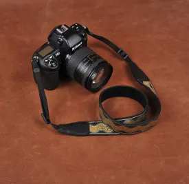 Embroidered Style DSLR Moire patterns  Canon Handmade Leather Camera Strap 8485