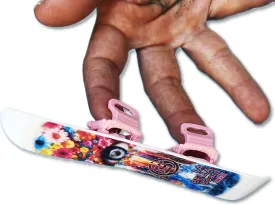 Finger Sliders Pro Premier Mini Snowboard Realistic Fun Finger Snowboarding Model La Bella Board Mini Snowboard with Bindings for Fingerboard Tricks Gift Snowboarder Decor