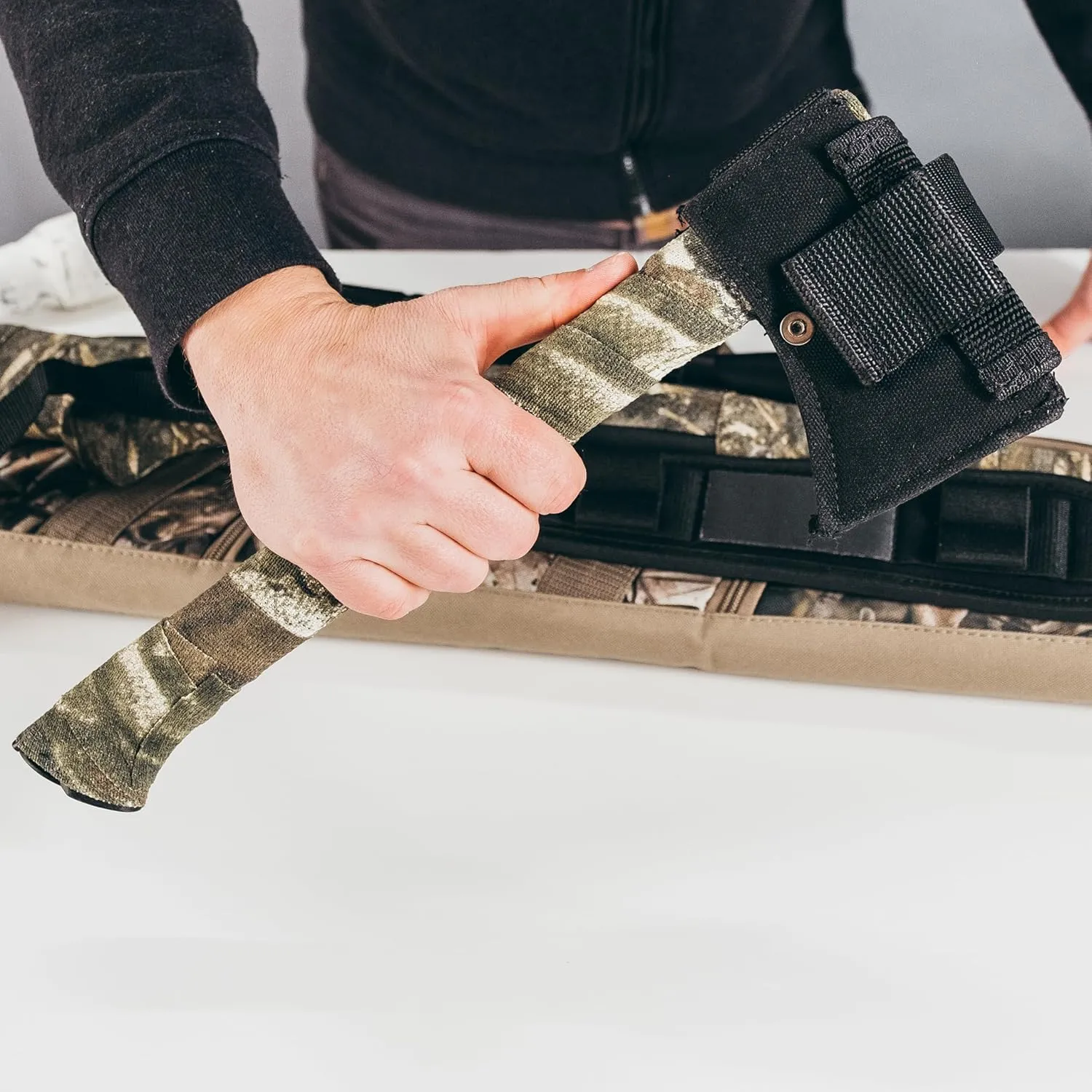 GEAR AID Camo Form Self-Cling and Reusable Fabric Camouflage Wrap, Adds Grip and Shield Hands from Hot or Cold Surfaces to Protect You and Your Equipment, Desert Digital, 2 x 144 Roll, 2 Pack