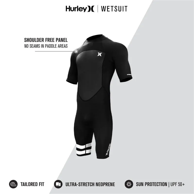 Hurley Fusion Wetsuits Men 202 Shorty SS Back Zip