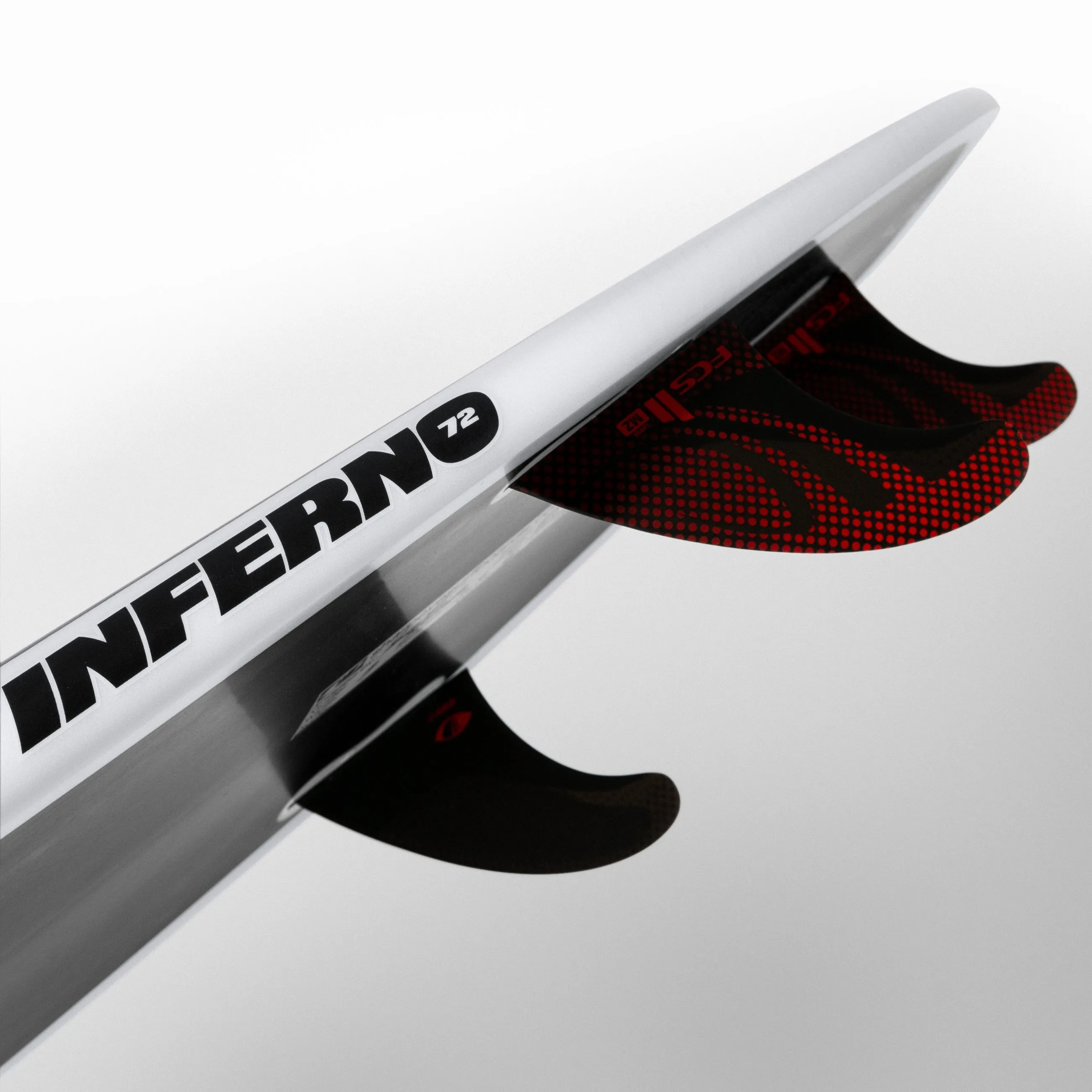 INFERNO 72 5'10" x 19.0 X 2.5 - 28.15L, Squash, 3x  FCS 2 Fin Boxes, PU - ID:937257