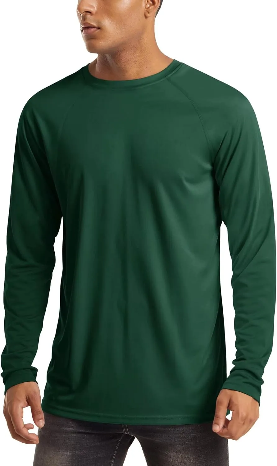 MAGCOMSEN Men's Long Sleeve Shirts UPF 50  UV Sun Protection Athletic Shirts for Hiking Running Workout Rash Guard