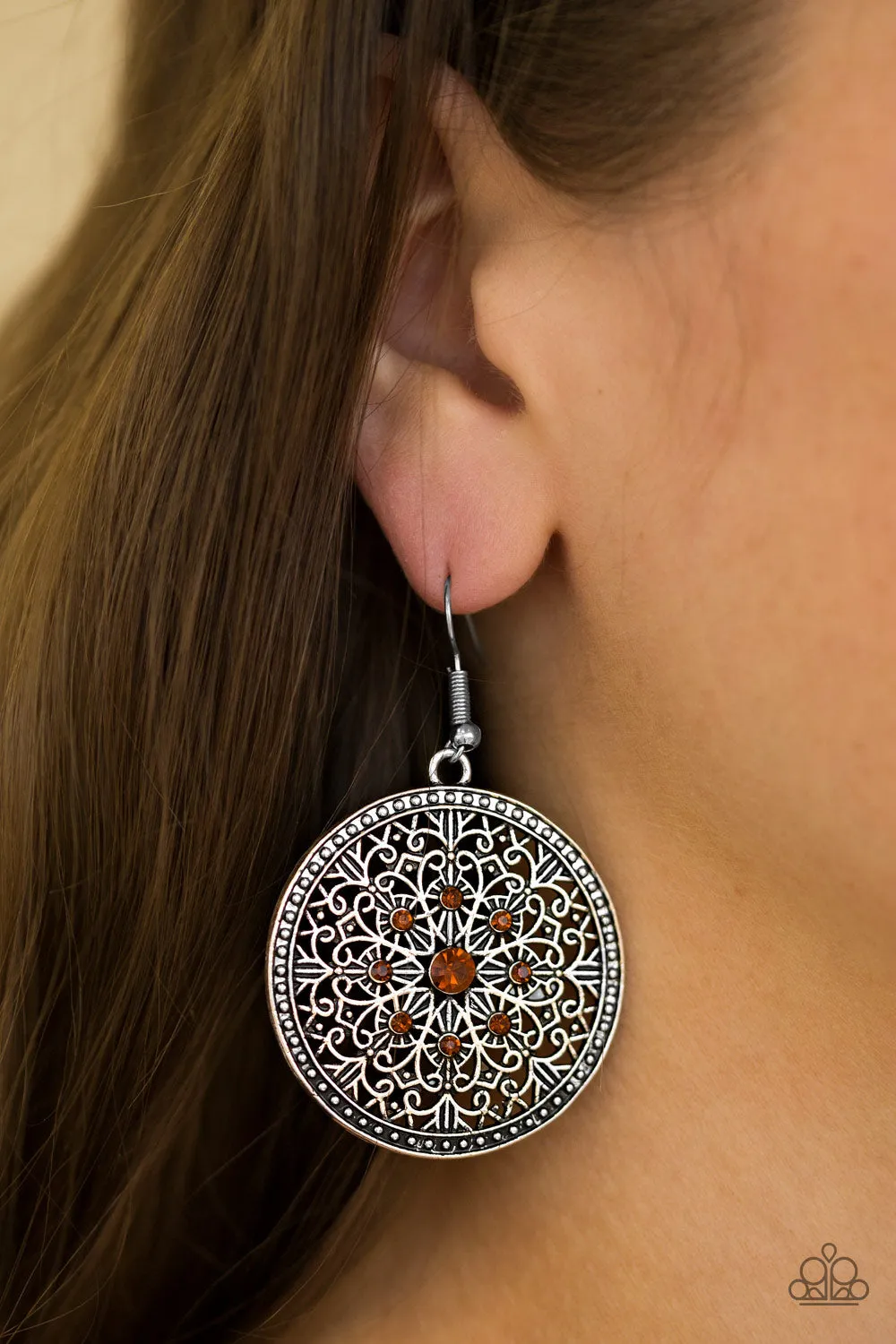 Paparazzi Catch A Chill Brown Fishhook Earrings - P5WH-BNXX-085XX