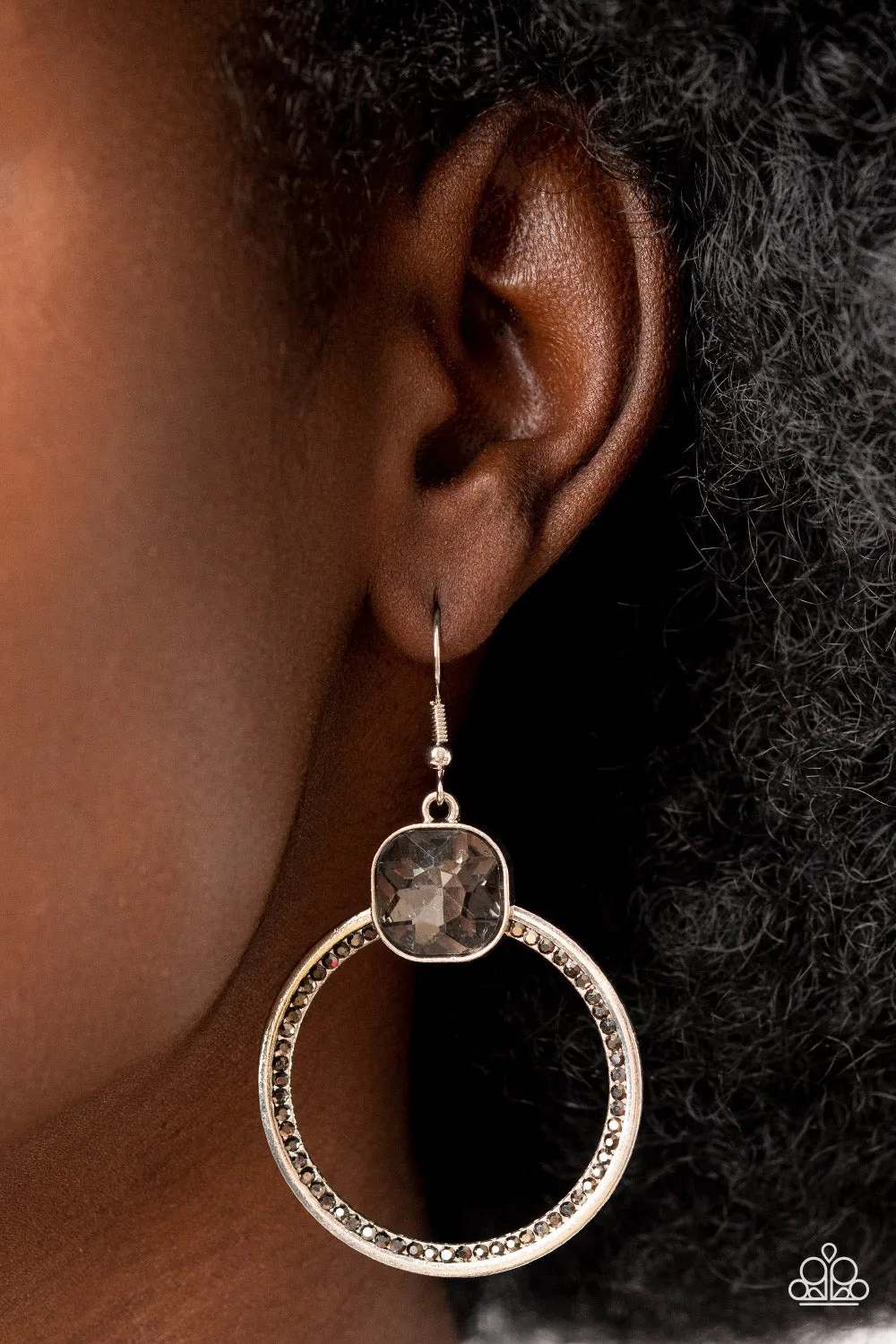 Paparazzi Cheers to Happily Ever After Silver Fishhook Earrings - P5RE-SVXX-324XX