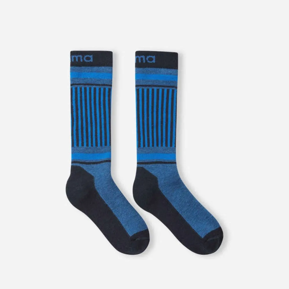 Reima Frotee Kids Ski Socks, Soft Navy