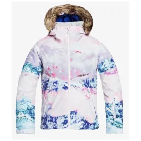 Roxy Jet Ski Girls Ski Jacket - White Pyrennes