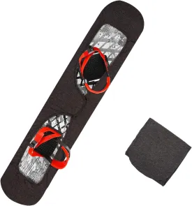 Snowboard Sleeve Soft Protection Cover - Adjustable Stretchy Fabric Binding Pads Protector for Snowboard Storage Travel Transport