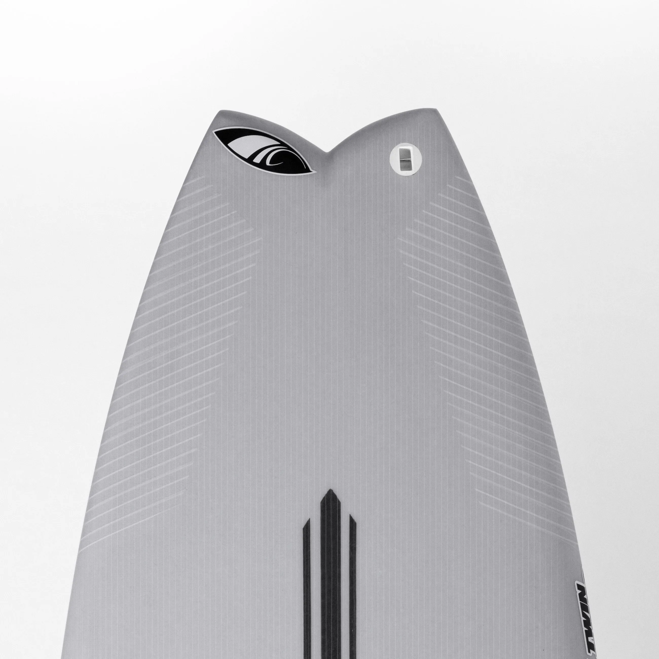 TWIN TURBO (E3 LITE) 5'8" x 19.63 X 2.5 - 30.00L, Swallow, 3x  FCS 2 Fin Boxes, Epoxy E3 - ID:875751