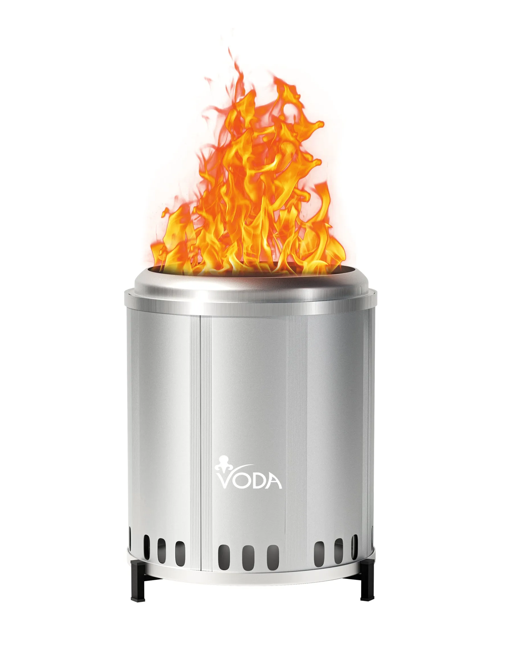 VODA 9" small tabletop smokeless fire pit for outdoor camping wood burning